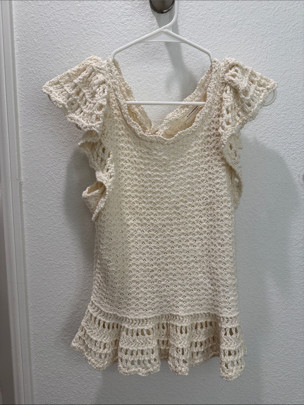 Anthropologie Crochet Knit Top